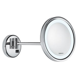 Настенное зеркало с увеличением и подсветкой Valera OPTIMA Light One 207.05