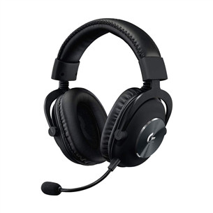 Logitech G PRO X Blue VO!CE, must - Mänguri peakomplekt 981-000818