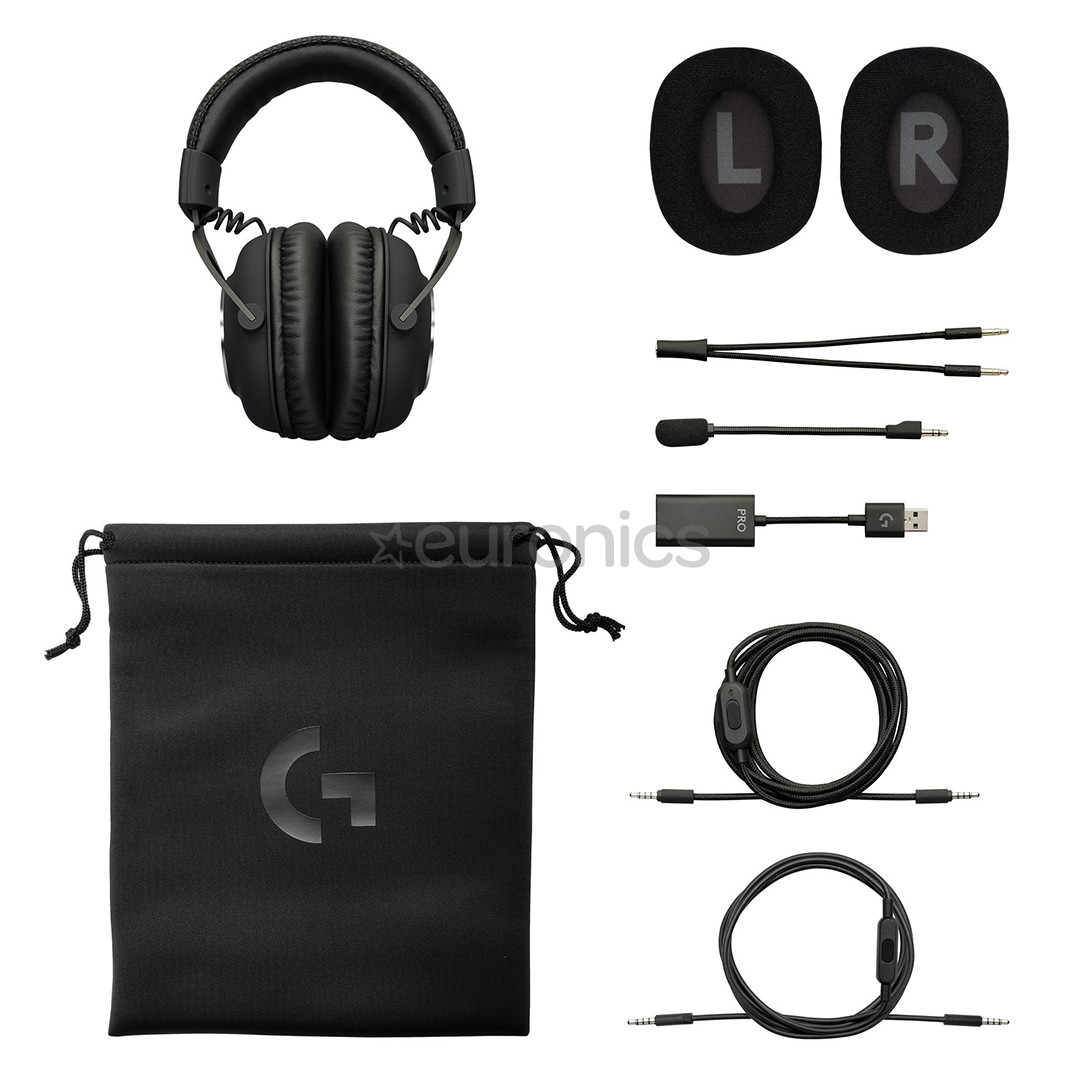 Logitech G PRO X Blue VO!CE, черный - Игровая гарнитура