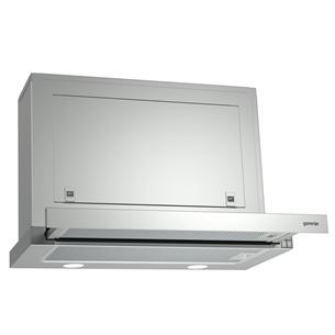 Gorenje, 578 m³/h, width 60 cm, inox - Built-in Cooker Hood