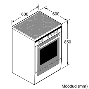 Ceramic cooker Bosch (60 cm)