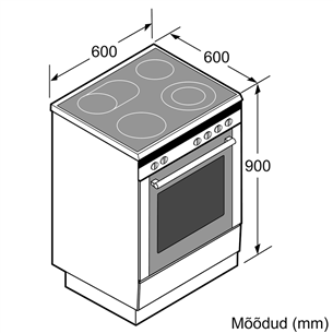 Ceramic cooker Bosch (60 cm)