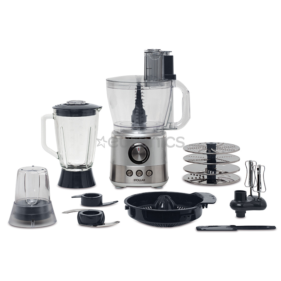 Stollar the Multi Food Processor, 3 л/1,5 л, 1000 Вт, серый - Кухонный комбайн