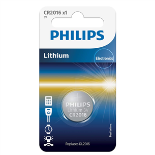 Philips Lithium, CR2016, 3 В - Батарейка CR2016/01B