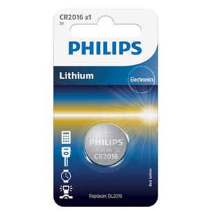 Philips Lithium, CR2016, 3 В - Батарейка