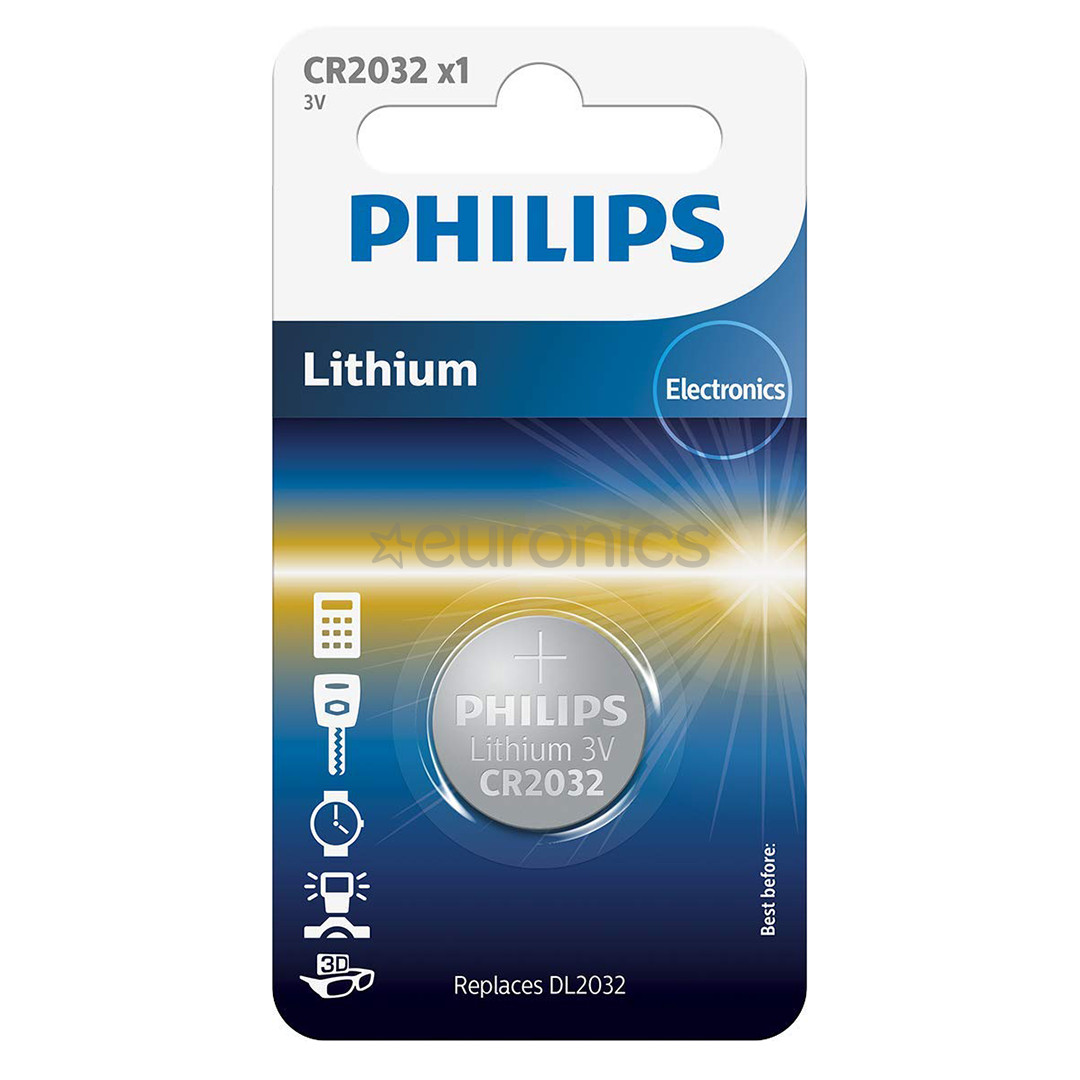 Patarei Philips CR2032 3 V Lithium