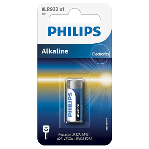 Philips Alkaline, MN21/LR23A, 12 В - Батарейка 8LR932/01B