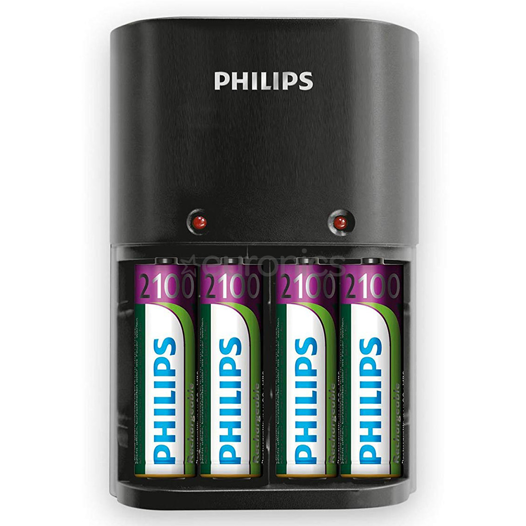 Philips Multilife, 4 x AA, 2100 mah - Charger + batteries