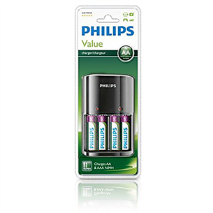 Philips Multilife, 4 x AA, 2100 mah - Charger + batteries