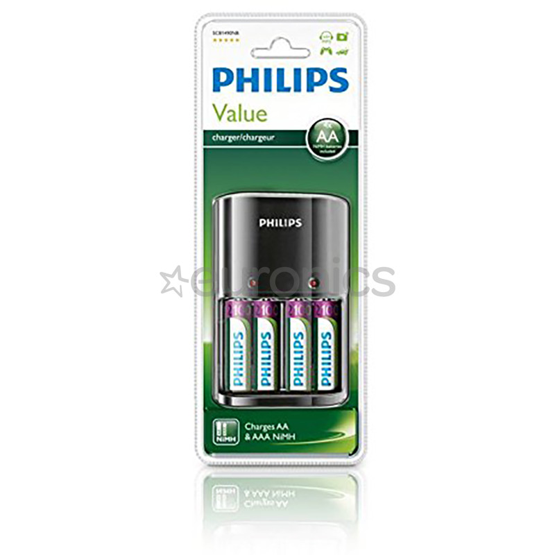 Philips Multilife, 4 x AA, 2100 mah - Charger + batteries