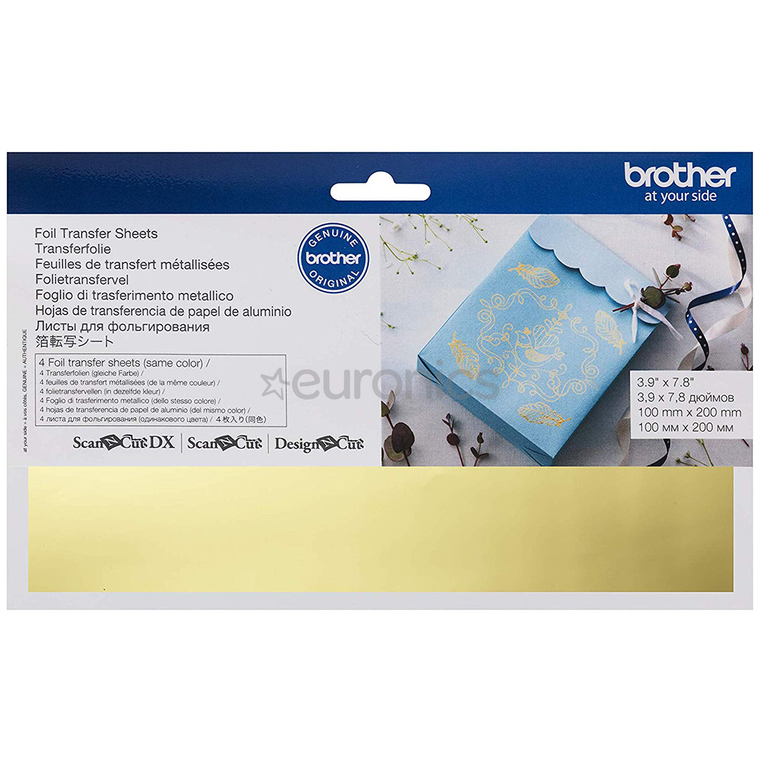 4 x Foil Sheets (100 x 200 mm) Brother