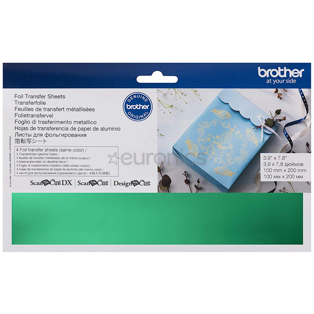 4 x Foil Sheets (100 x 200 mm) Brother