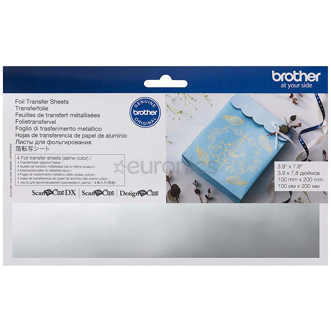 4 x Foil Sheets (100 x 200 mm) Brother