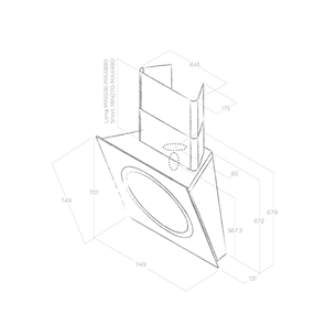 Cooker hood Elica Om Air (669 m³/h)