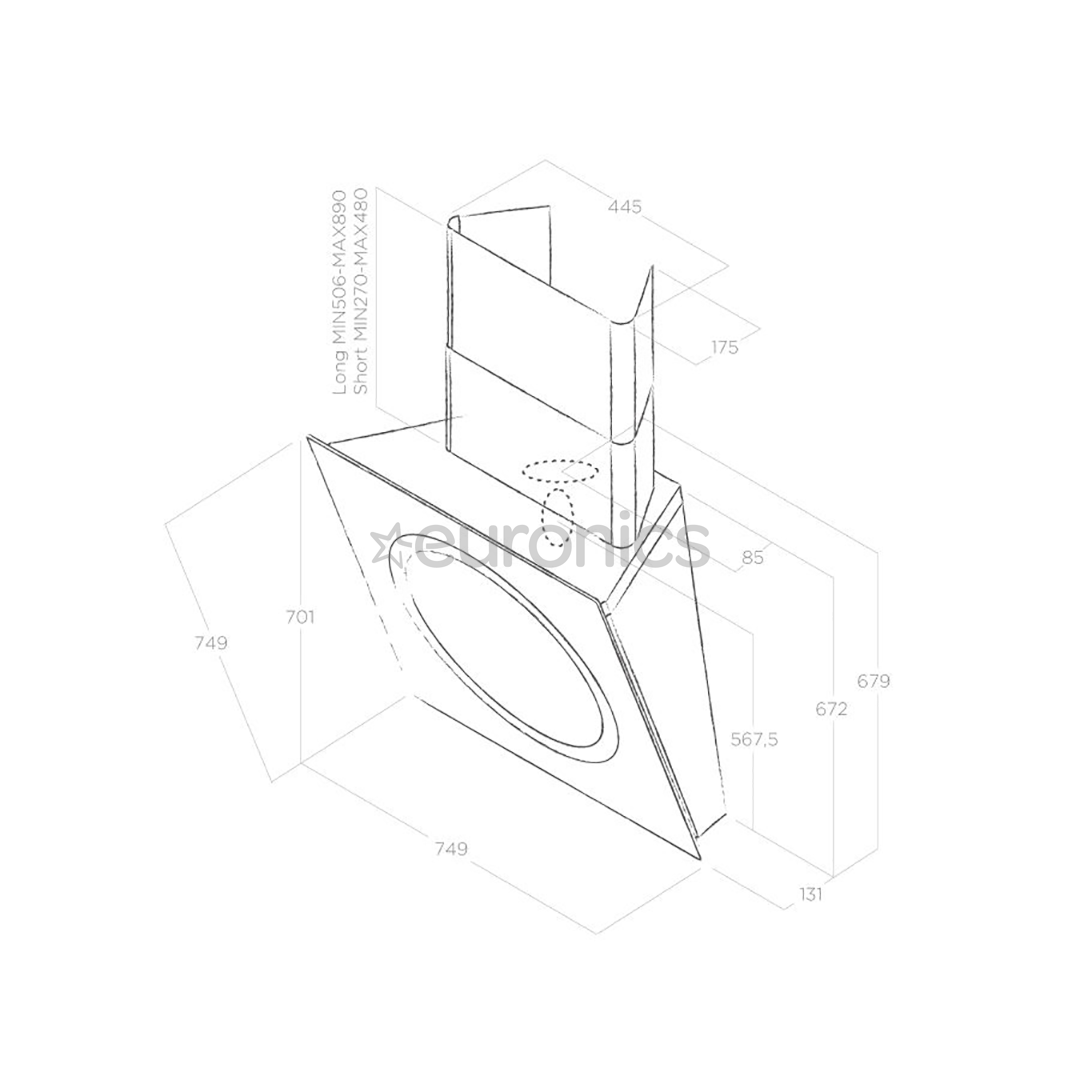 Cooker hood Elica Om Air (669 m³/h)