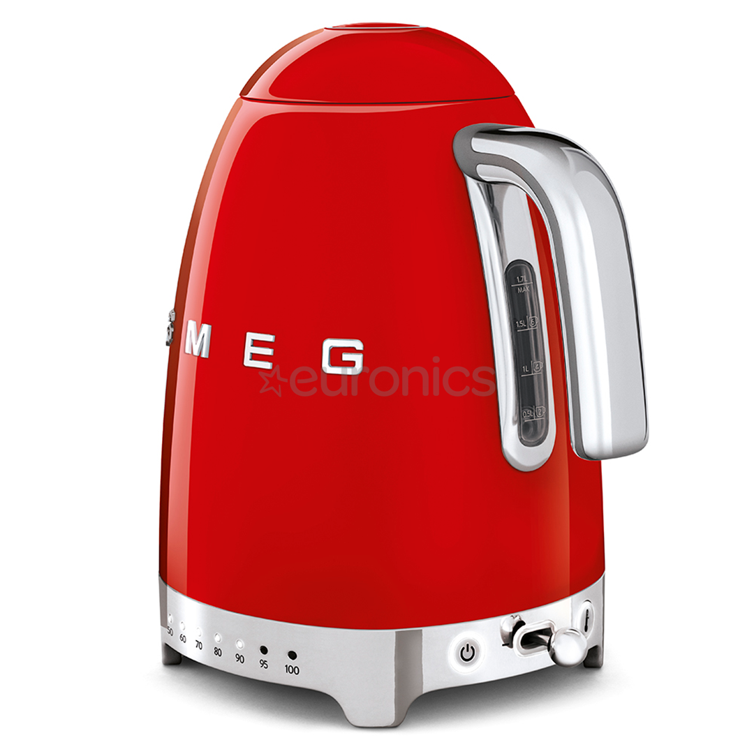 Smeg, pегулировка температуры, 1,7 л, красный - Чайник