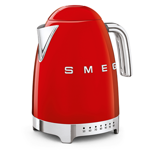 Smeg 50's Style, , variable thermostat, 1.7 L, red - Kettle