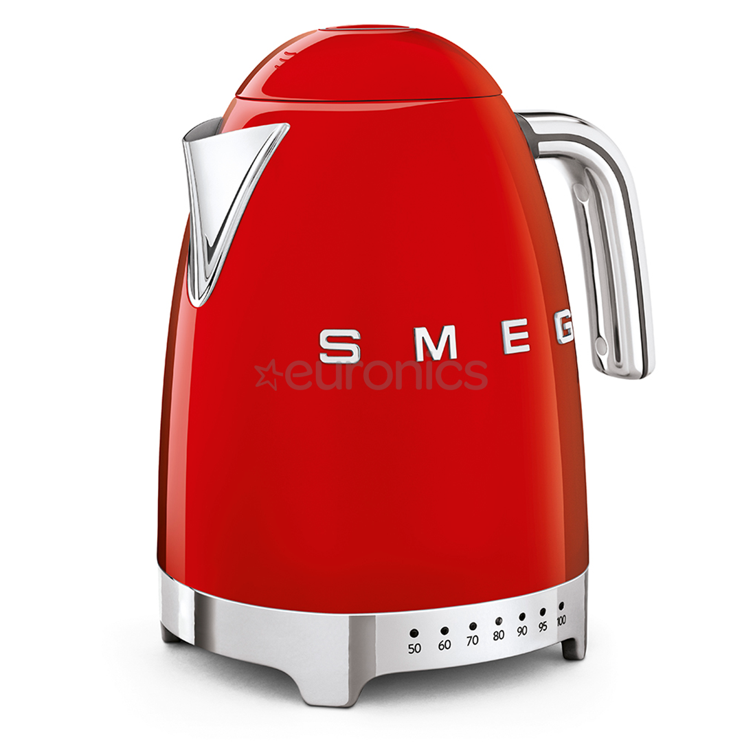 Smeg, pегулировка температуры, 1,7 л, красный - Чайник