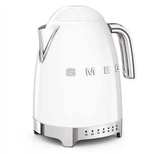 Smeg 50's Style, variable temperature, 1,7 L, white - Kettle