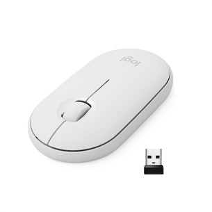 Logitech Pebble M350, белый - Беспроводная оптическая мышь