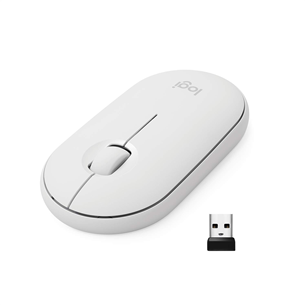 Logitech Pebble M350, valge - Juhtmevaba optiline hiir