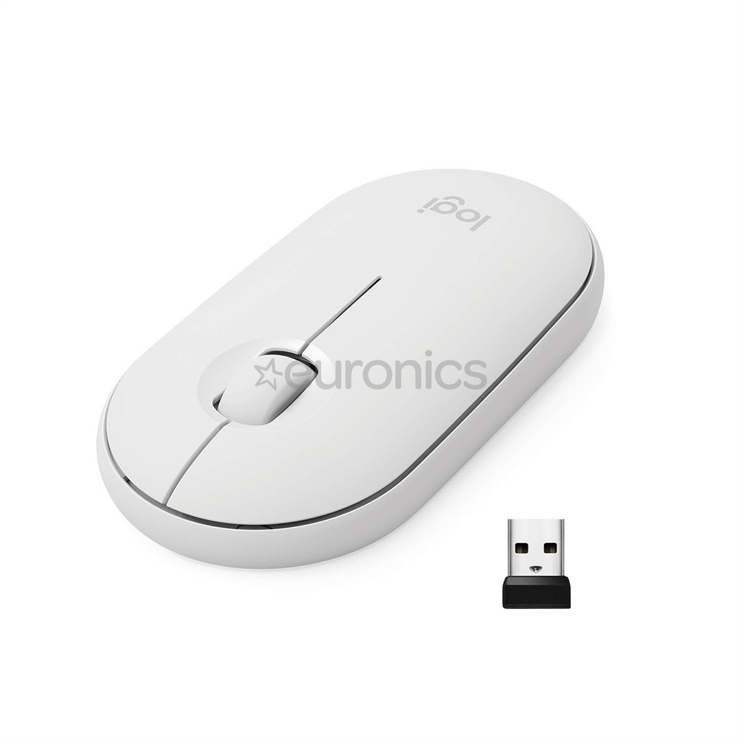 Logitech Pebble M350, белый - Беспроводная оптическая мышь
