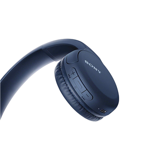 Sony CH510, синий - Накладные беспроводные наушники