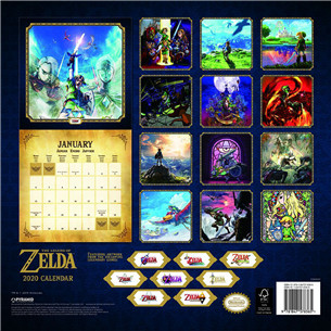 Calendar Legend of Zelda 2020