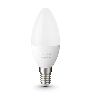 Philips Hue White Bluetooth, E14, valge - Nutivalgusti