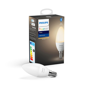 Philips Hue White Bluetooth, E14, valge - Nutivalgusti