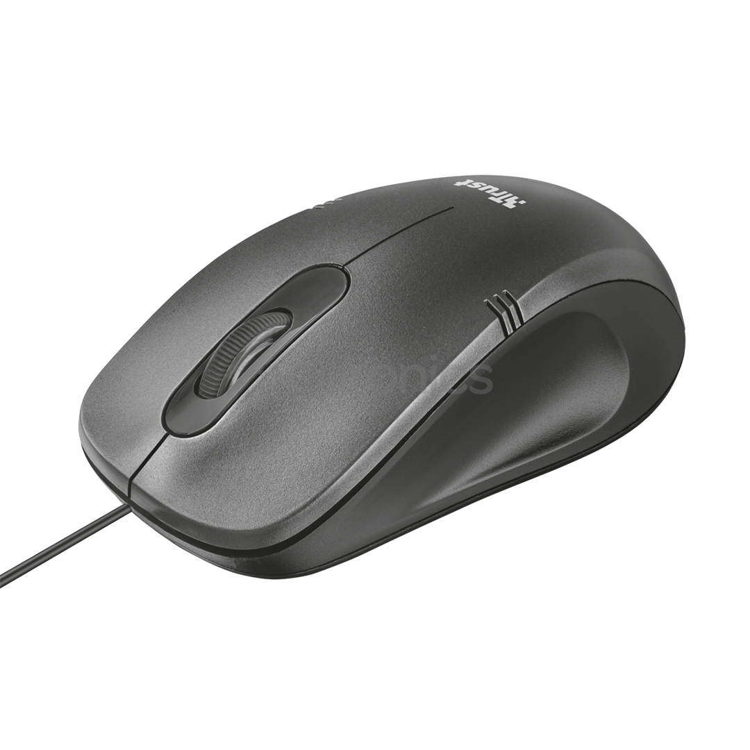 Trust Ivero Compact, gray - Wired Optical Mouse
