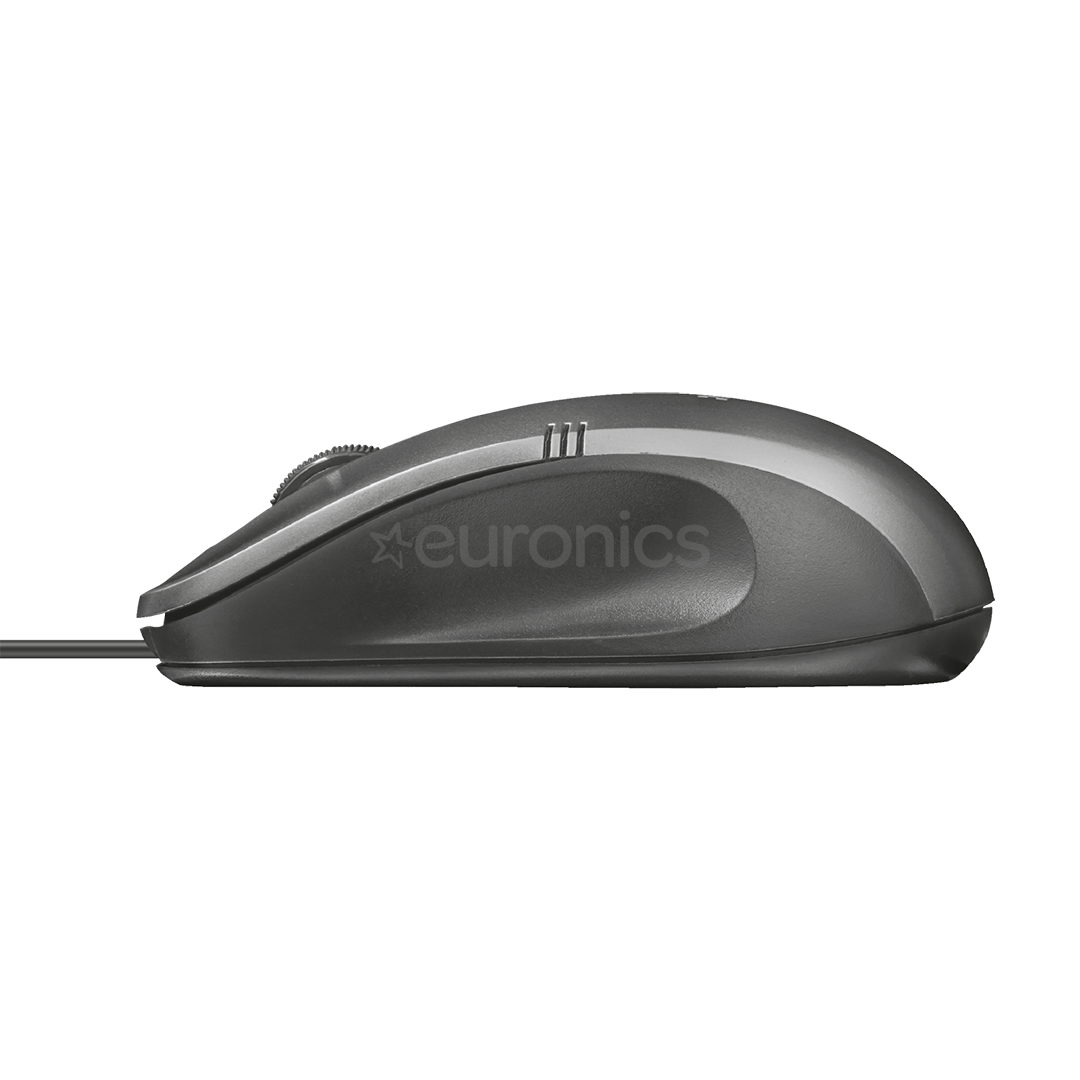 Trust Ivero Compact, gray - Wired Optical Mouse