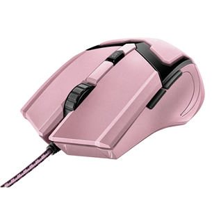 Trust GXT 101P Gav, розовый - Проводная оптическая мышь