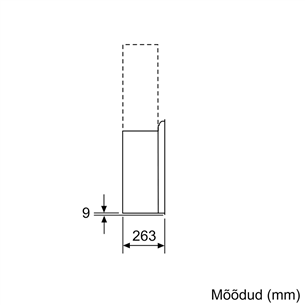 Bosch, 739 м³/ч, ширина 59 см, черный/нерж. сталь - Вытяжка