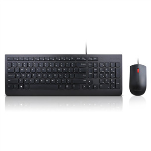 Lenovo Essential Combo, US, must - Klaviatuur + hiir