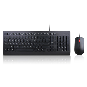 Lenovo Essential Combo, US, черный - Клавиатура + мышь