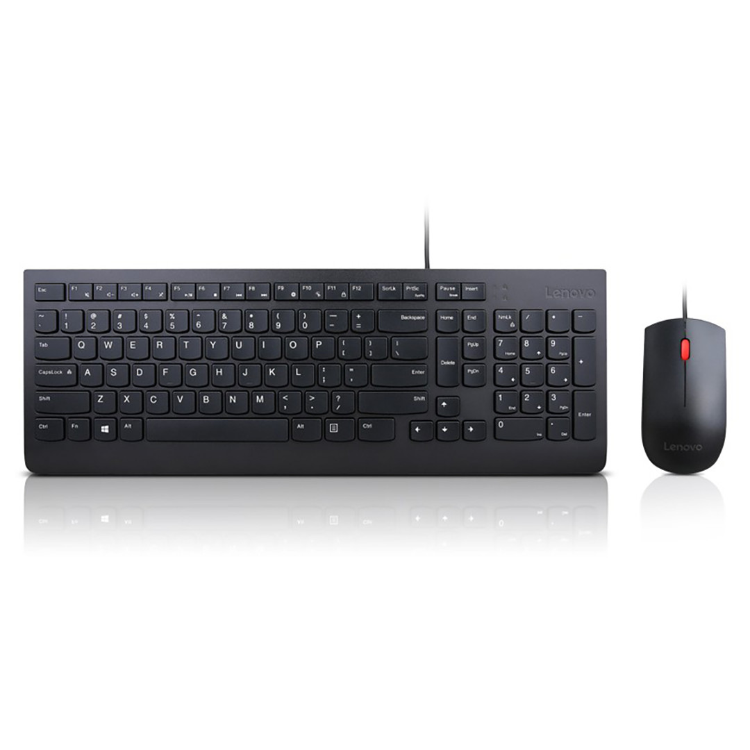 Lenovo Essential Combo, US, must - Klaviatuur + hiir