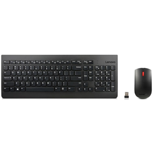 Lenovo Combo, must - Juhtmevaba klaviatuur + hiir