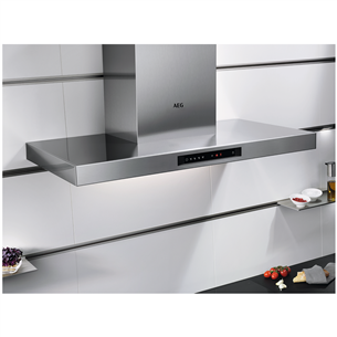 AEG, 779 m³/h, width 90 cm, inox - Cooker Hood