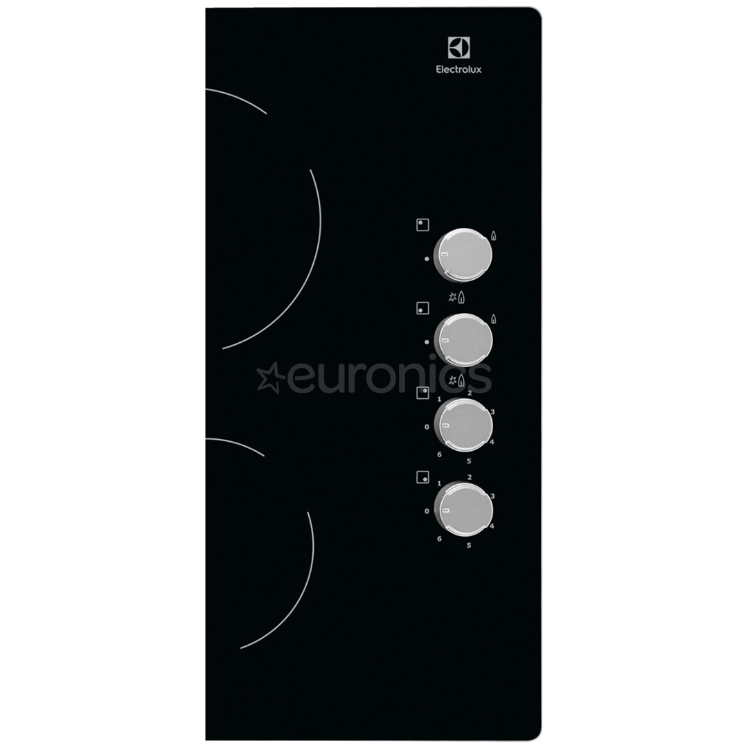 Electrolux, width 58 cm, black - Built-in Gas & Ceramic Hob