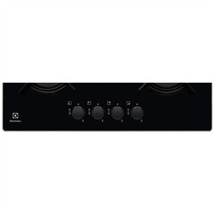 Electrolux 300, width 59 cm, black - Built-in Gas Hob