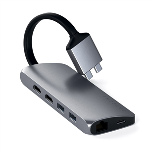 USB-C jagaja Satechi Multimedia Dual 4K HDMI