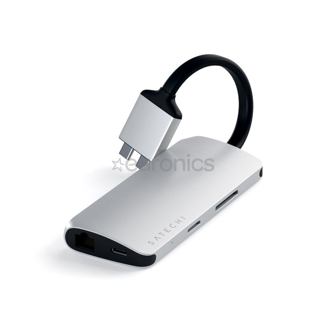 Адаптер USB-C Satechi Multimedia Dual 4K HDMI