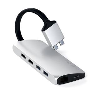 USB-C jagaja Satechi Multimedia Dual 4K HDMI