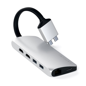 Адаптер USB-C Satechi Multimedia Dual 4K HDMI