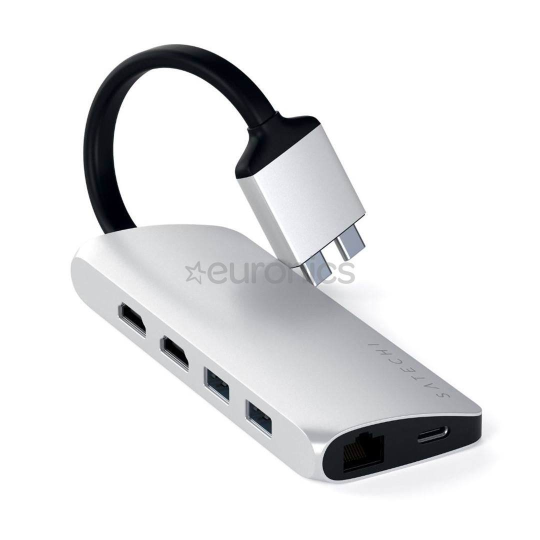 USB-C jagaja Satechi Multimedia Dual 4K HDMI