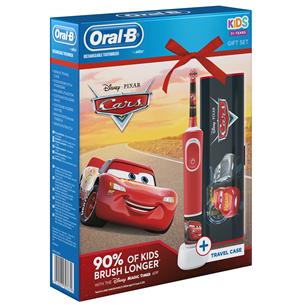 Электрическая зубная щетка Braun Oral-B Cars + футляр