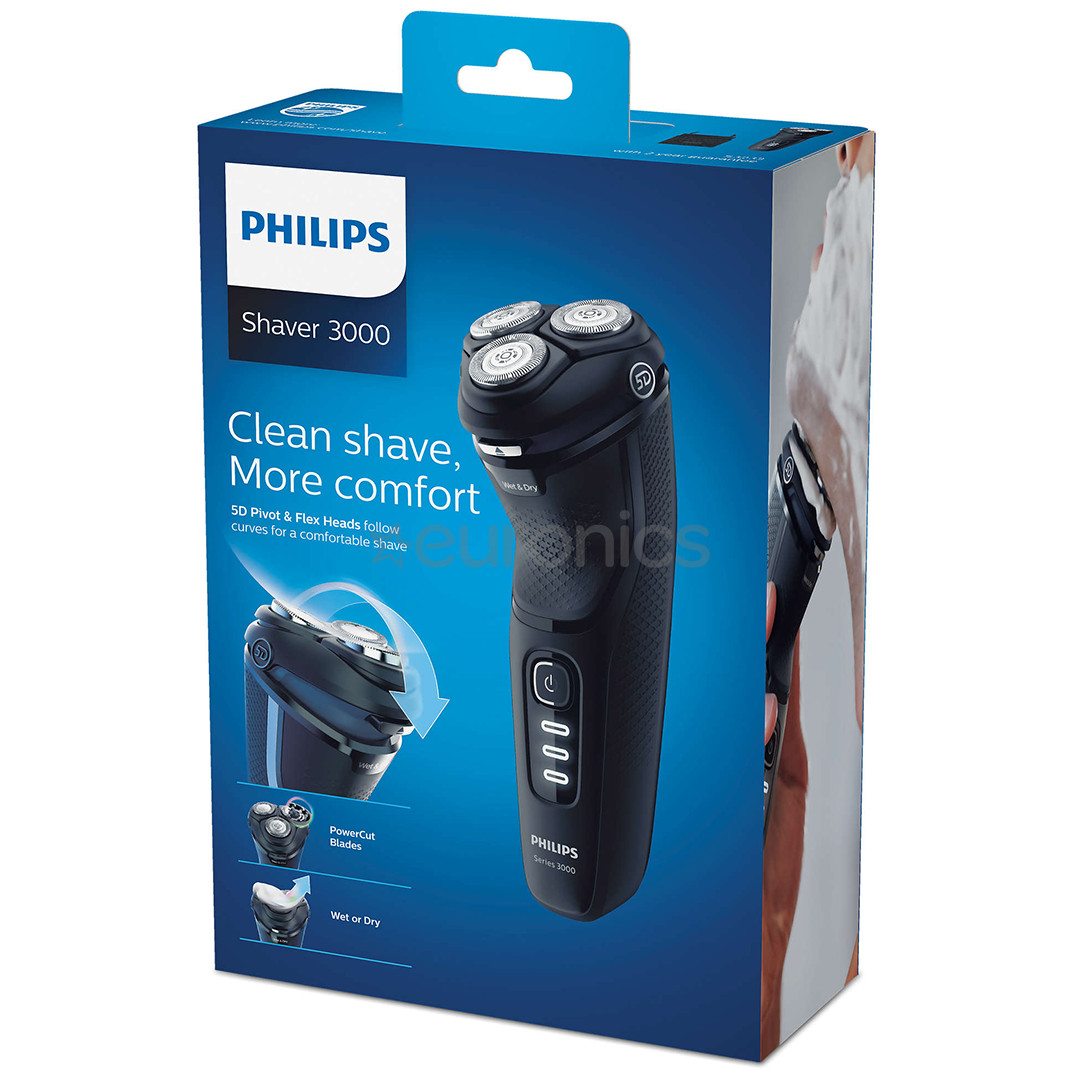Philips Series 3000 Wet & Dry, черный  - Бритва
