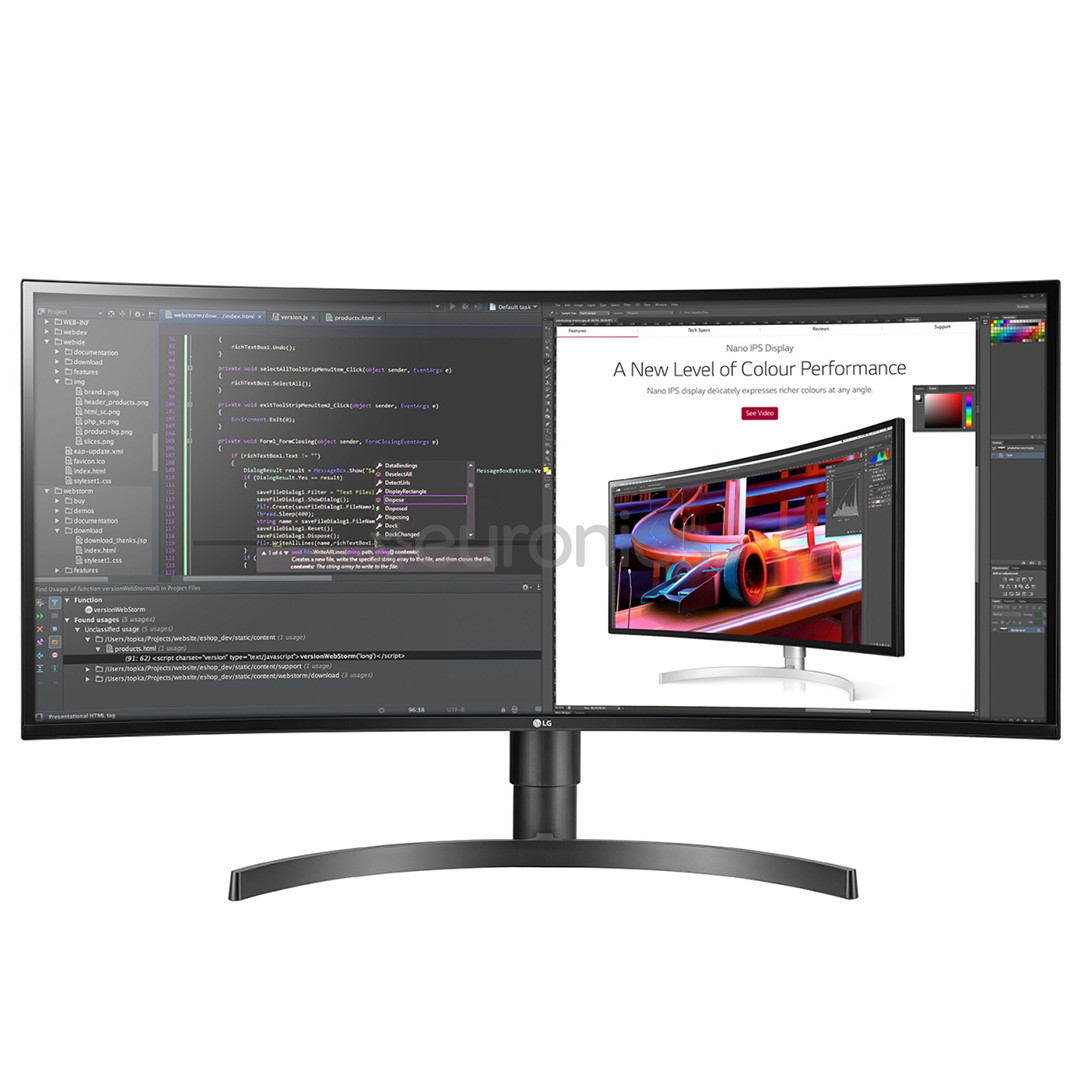 34'' nõgus UltraWide QHD IPS monitor LG