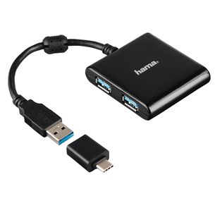 USB-хаб Hama USB 3.1 + USB-C 00012325